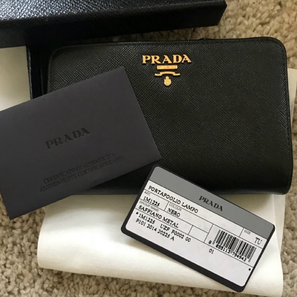 Prada Portafoglio Lampo Wallet